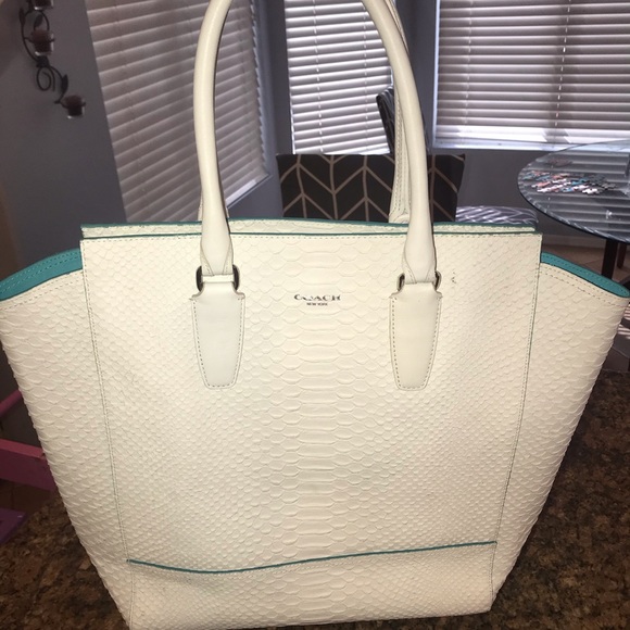 Coach Legacy Python Tote - Picture 2 of 4